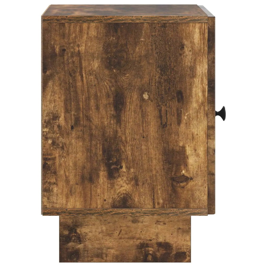 Set di 2 Comodini | Armadio da Notte | Mobiletto da notte Rovere Fumo 43 x 34,5 x 50 cm