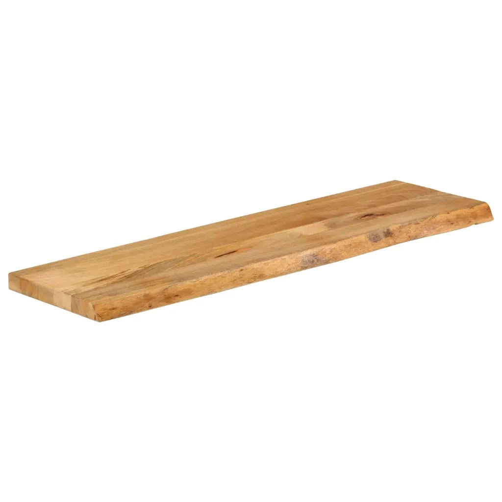 Piano Tavolo Bordi Vivi 100x40x3,8cm in Legno Massello di Mango 370492
