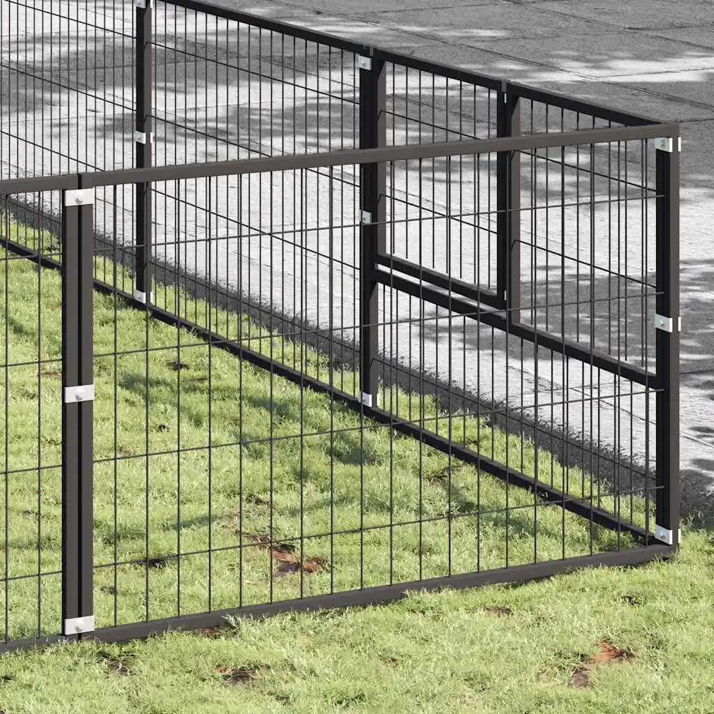 Gabbia per Cani Nera 81 mÂ² in Acciaio cod mxl 40060