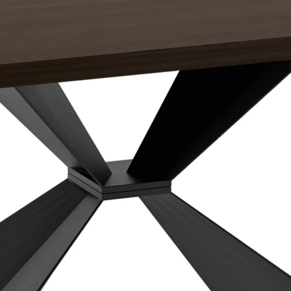 Tavolo da pranzo allungabile in legno impiallacciato rovere termocotto Taurus 160-240x90 cm fino a 10 posti Made in Italy | Duzzle