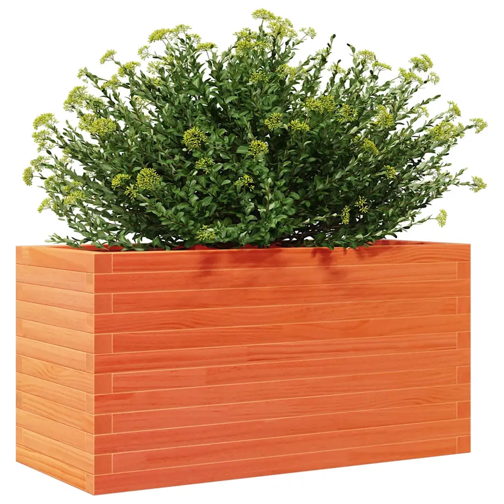 Fioriera Giardino Marrone Cera 90x40x45,5cm Legno Massello Pino 847270