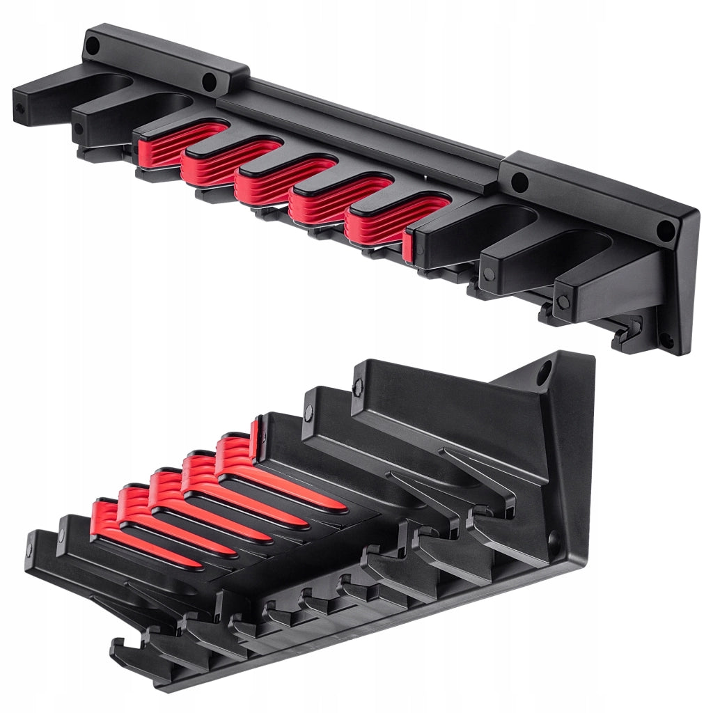 Portautensili da parete KADAX per scope e rastrelli, ideale per officine e garage, 60 cm.