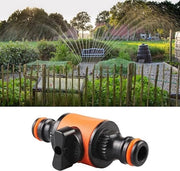 Sistema di irrigazione - Fitting di connessione rapida - Valvola di scarico - Fitting di irrigazione - Con valvola di commutazione - Fitting di connessione rapida - Regolazione dell'acqua - Tubo di irrigazione (2 pezzi)