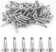 140 pezzi di viti a croce M48 x 16 mm autoalimentanti - viti a croce in acciaio inossidabile
