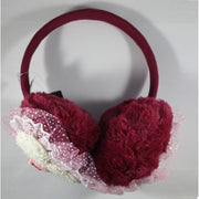 Trade Shop - Paraorecchie Bordeaux Coniglietto Para Orecchie Vento Freddo Imbottite Ragazze -