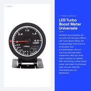 Pulsante di Pressione LED Turbo Boost - Calibrazione Universale - Dimensione 60mm - Fino a 200 KPa - Misurazioni Precise - Adatto per Auto - affidabile Device...