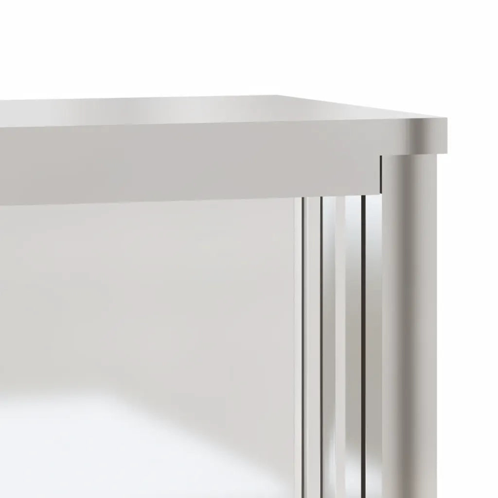 Armadietto a Muro | Mobile Cucina da Parete con Ante Scorrevoli in Acciaio Inox
