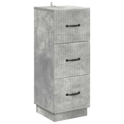 Mobile con Cassetti Grigio Cemento 33 x 34,5 x 87 cm
