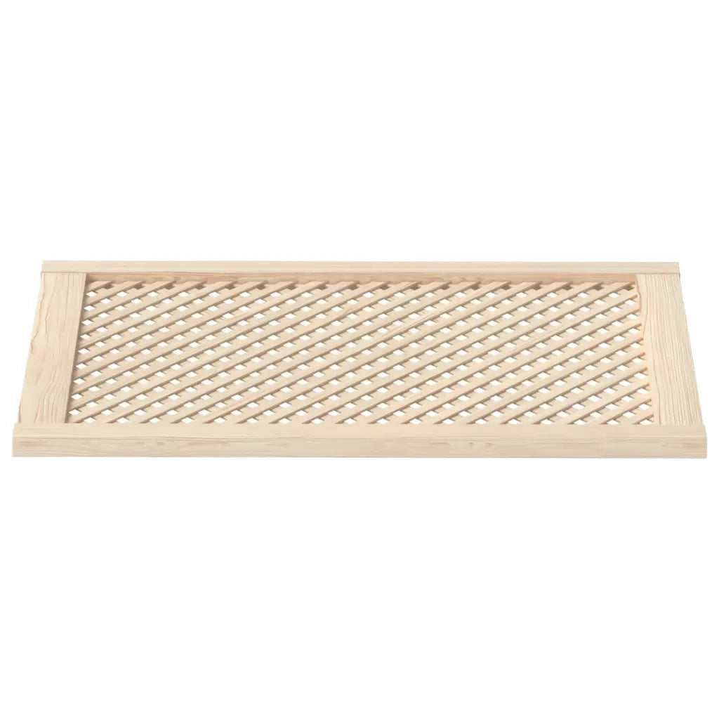 Ante con Design a Reticolo 2 pz 59,5x99 cm in Legno di Pino 372798
