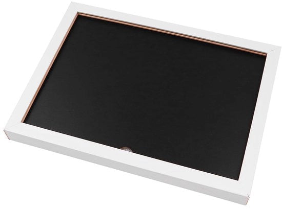 Quadro di Presentazione A4 - Disegno Aperto - Bianco - Facile da Sostituire - Finitura Stilizzata - Adatto per Foto e Certificati - Elenco