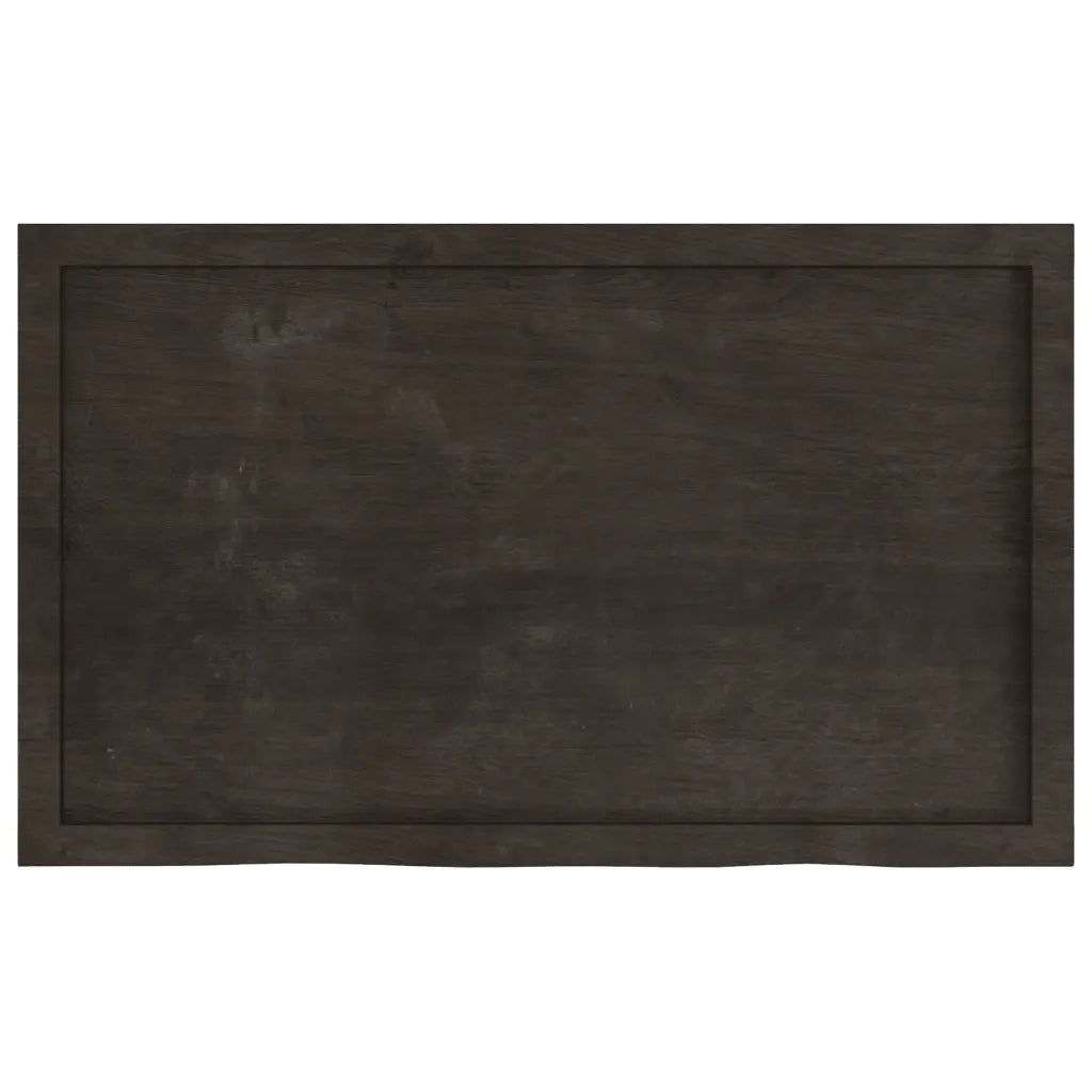 Ripiano Marrone Scuro 100x60x(2-4) cm Massello Rovere Trattato 363810