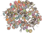 Mini Spilli - Materiale di fissaggio per carta - Artigianato DIY - Pennarelli metallici - 100 pezzi - Ordinati