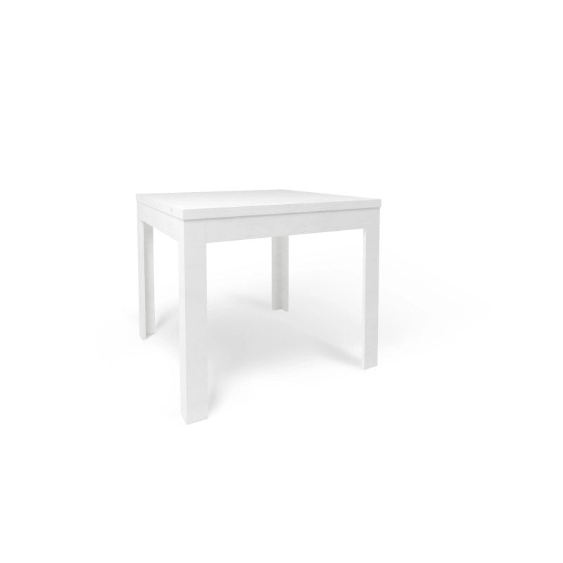Tavolo Pieghevole 90+90 Ossido Bianco cm 90x90x75h - Sarmog