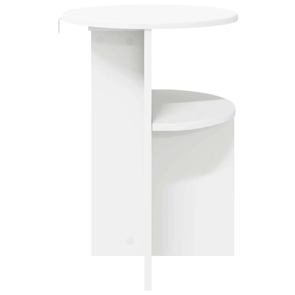 Tavolo laterale Bianco Ø 39,5 x 55 cm Legno ingegnerizzato