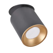 Faretto incasso orientabile GU10 nero oro Polux Pallas