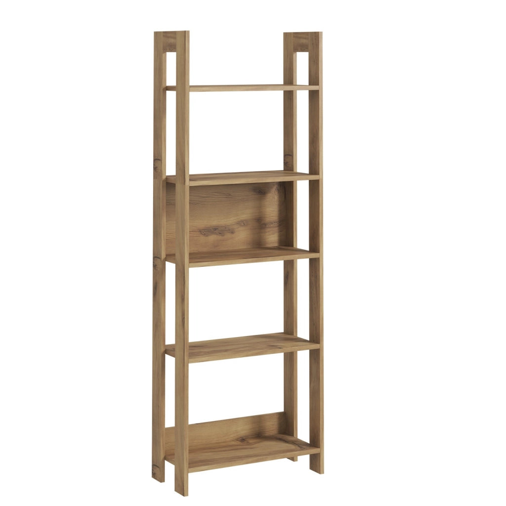 Libreria in legno "Country" - 64 x 30 x 180 cm - Marrone