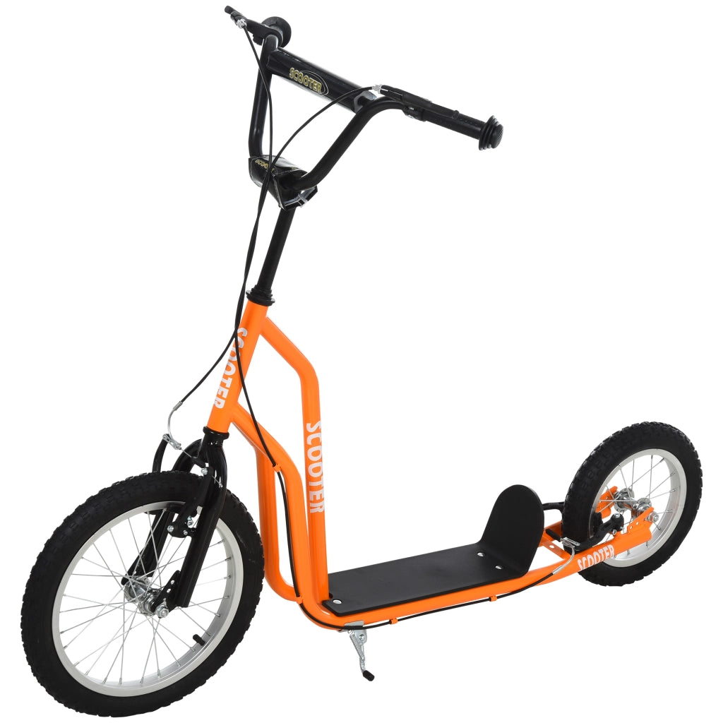 Monopattino per Bambini con Manubrio Regolabile e Freni ¨C zephmum ¨C Arancione 16 Pollici