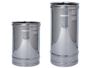 TUBO ACCIAIO INOX AISI 304 MONOPARETE SPESSORE MM.0,5  ø mm.100  cm.50