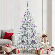 Albero di Natale Artificiale con Rami Pieghevoli Bianco 210 cm 3397737