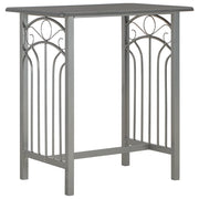 Set da Bar 3 pz in Legno e Acciaio Antracite 284397