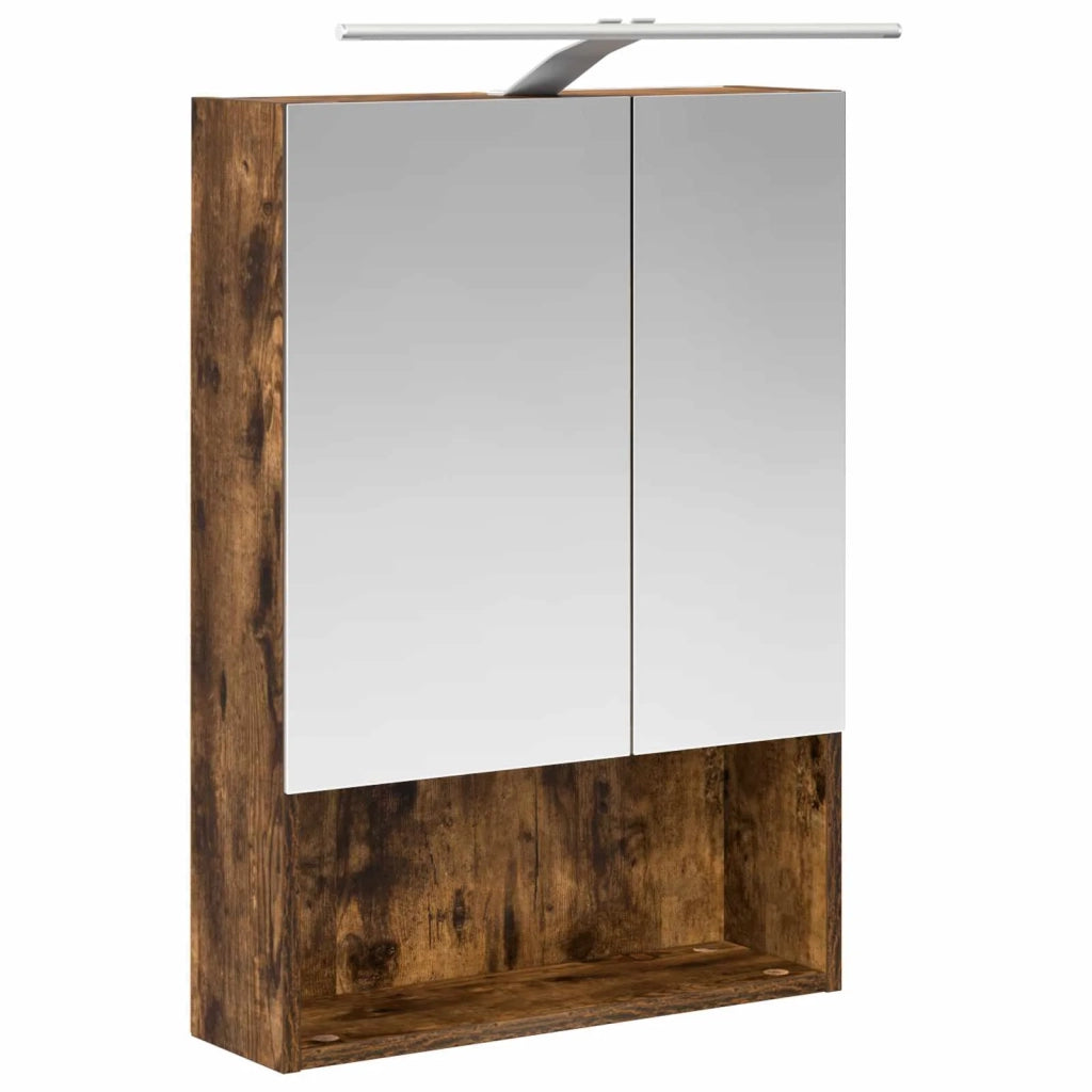 Set di Armadi da Bagno 5 pcs Rovere Fumo Legno ingegnerizzato 3406523