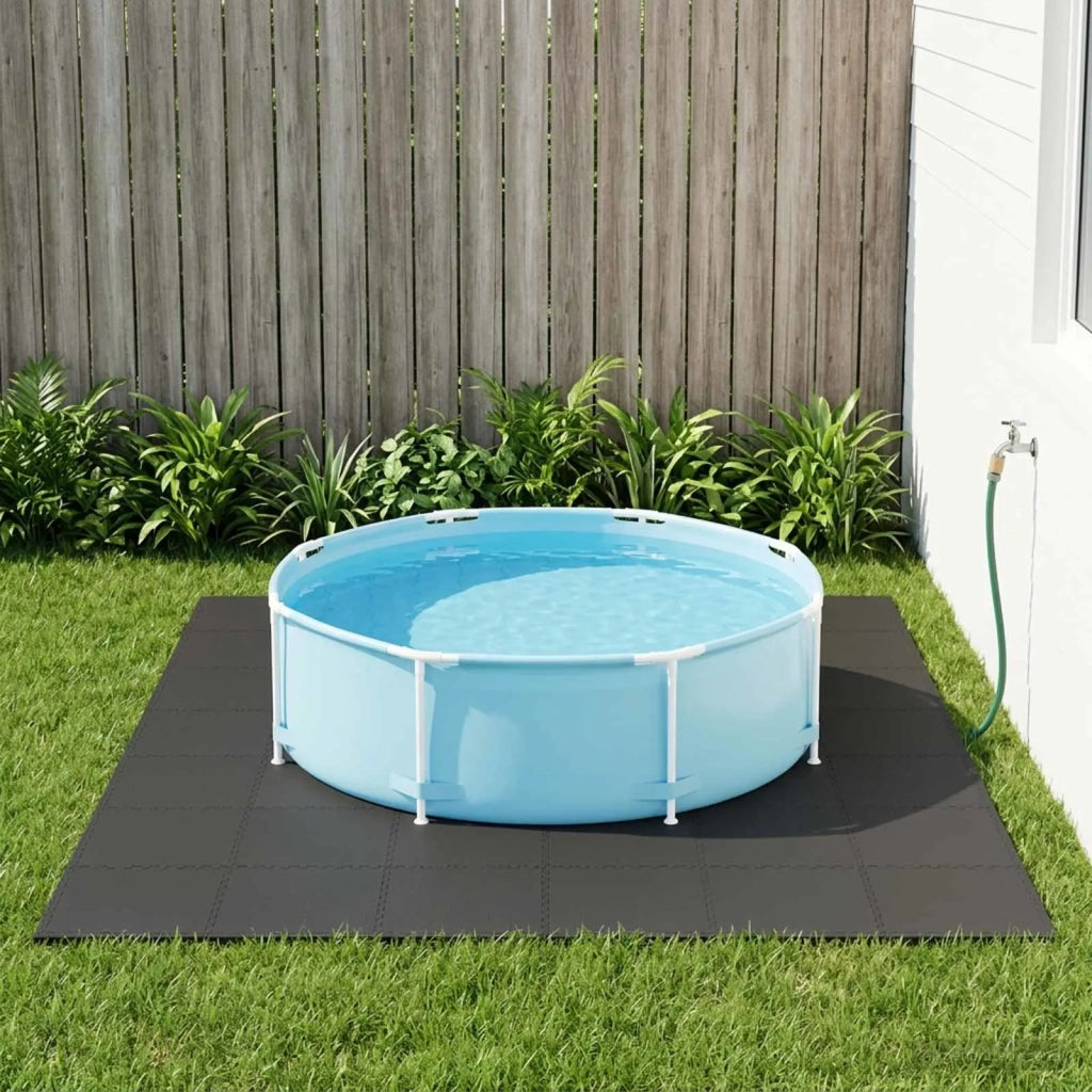 Tappetino per piscina 24 pcs Nero 8,64 m² Schiuma EVA 3433308