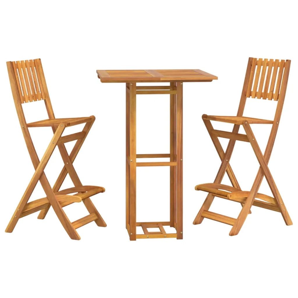 Set da Bar per Esterni 3 pz in Legno Massello di Acacia 3104961