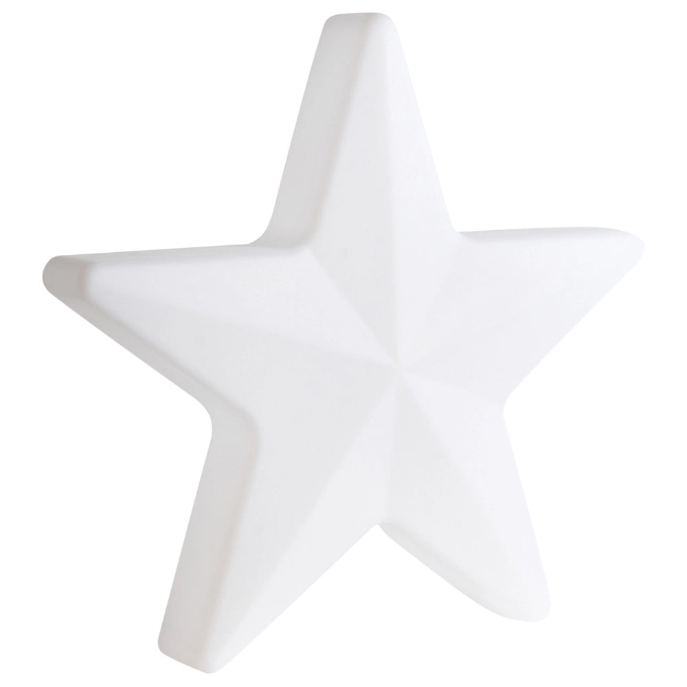 Lampada da terra decorativa a LED per esterni Design RGB Illuminazione Look moderno Materiale sintetico Forma a stella IP54 Bianco