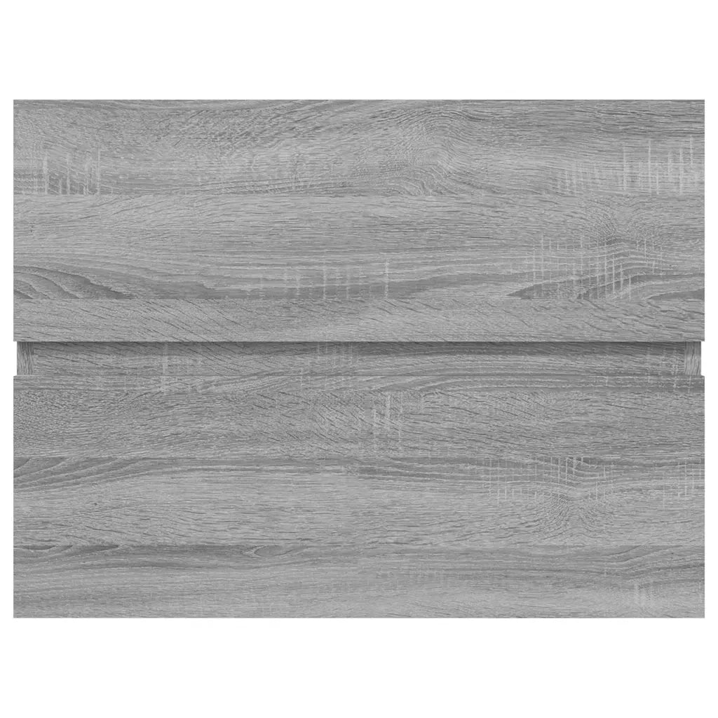 Mobile Lavabo-Armadietto da bagno Grigio Sonoma 60x38,5x45 cm in Legno Multistrato