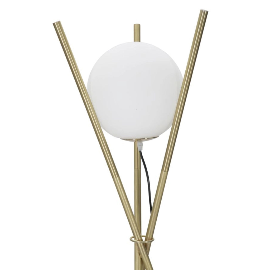 Lampada da Terra VKH200, Oro, Metallo, 55x55x155 cm