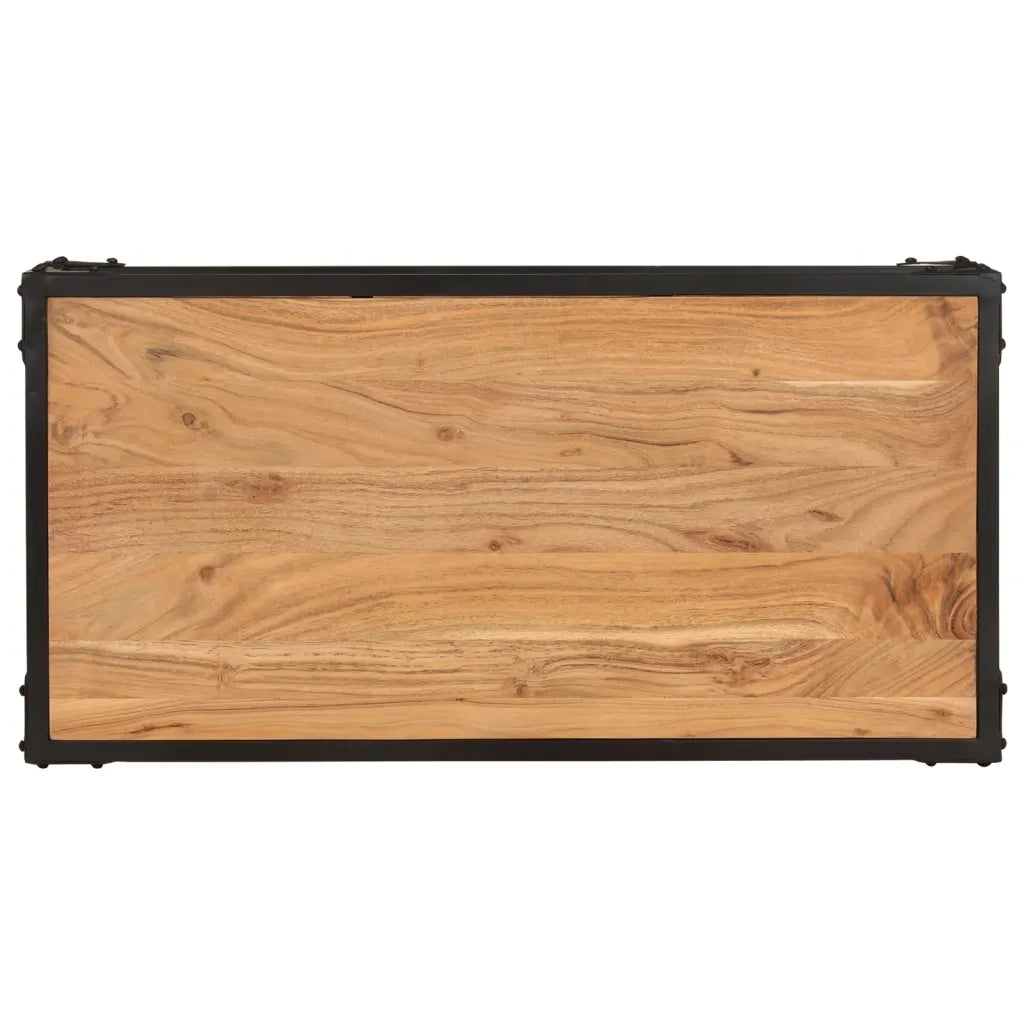 Tavolino da Salotto 90x45x35 cm in Legno Massello di Acacia 328264