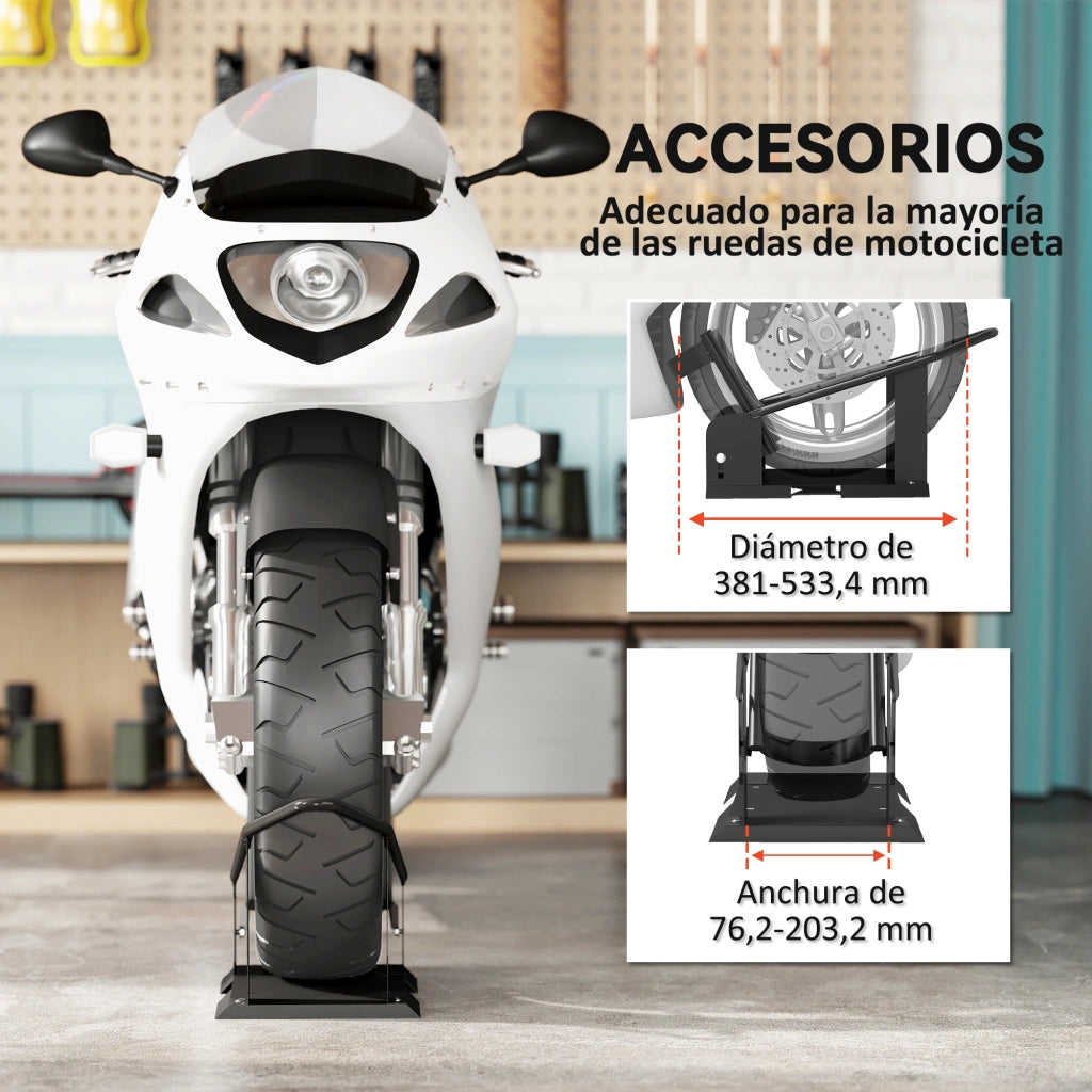 Supporto Ruota Motocicletta ¨C zephmum ¨C Nero 38,1-53,34 cm