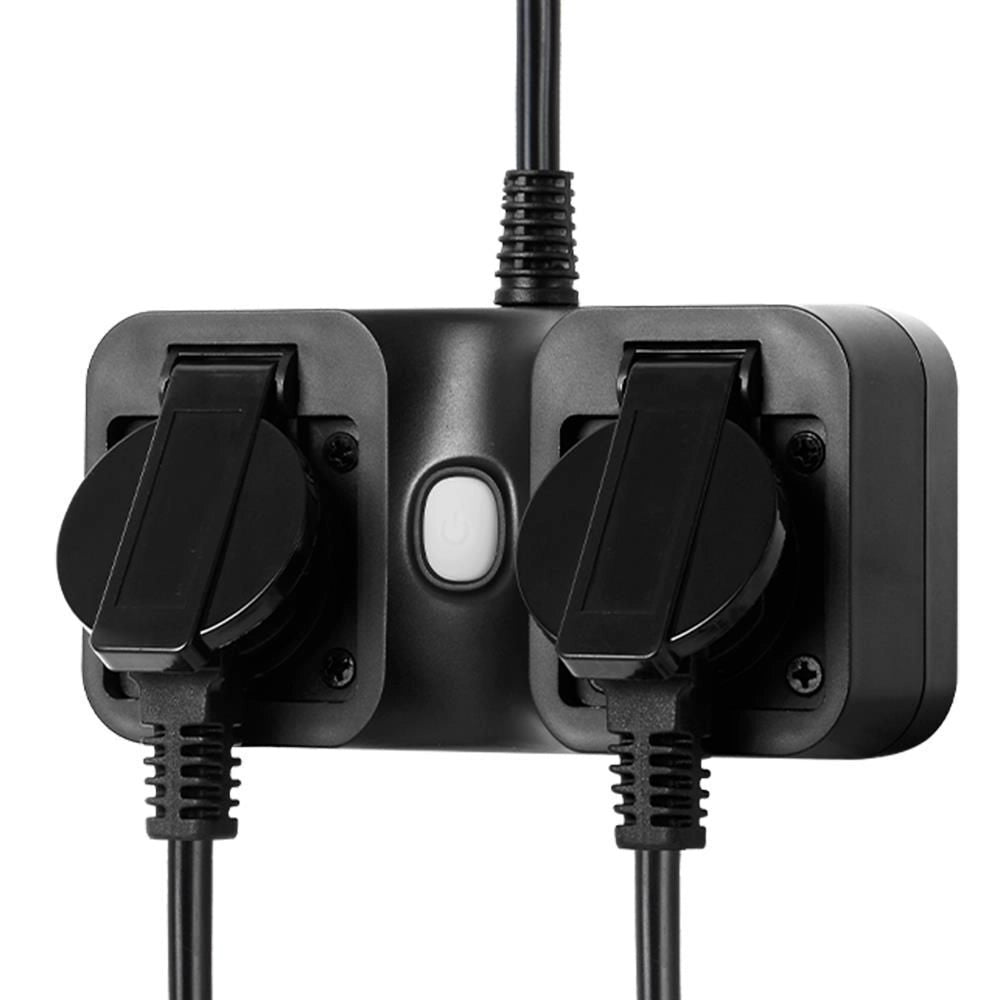 Edimax SP-1122WTO Presa Intelligente Wi-Fi Smart Home 2300 W Interno Esterno 2 Prese EU Alexa Google colore Nero