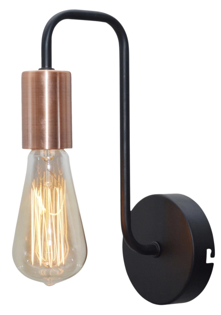 Applique Candellux Herpe 21-66855 nero rame E27 in metallo