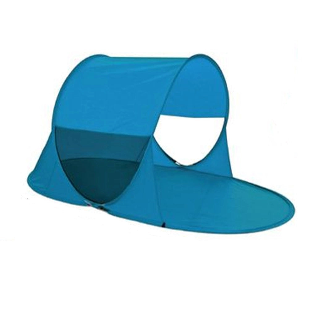 Trade Shop - Tenda Da Campeggio Con Parasole Stuoia Spiaggia Portatile 220 X 120 X 110 Cm 016570 -