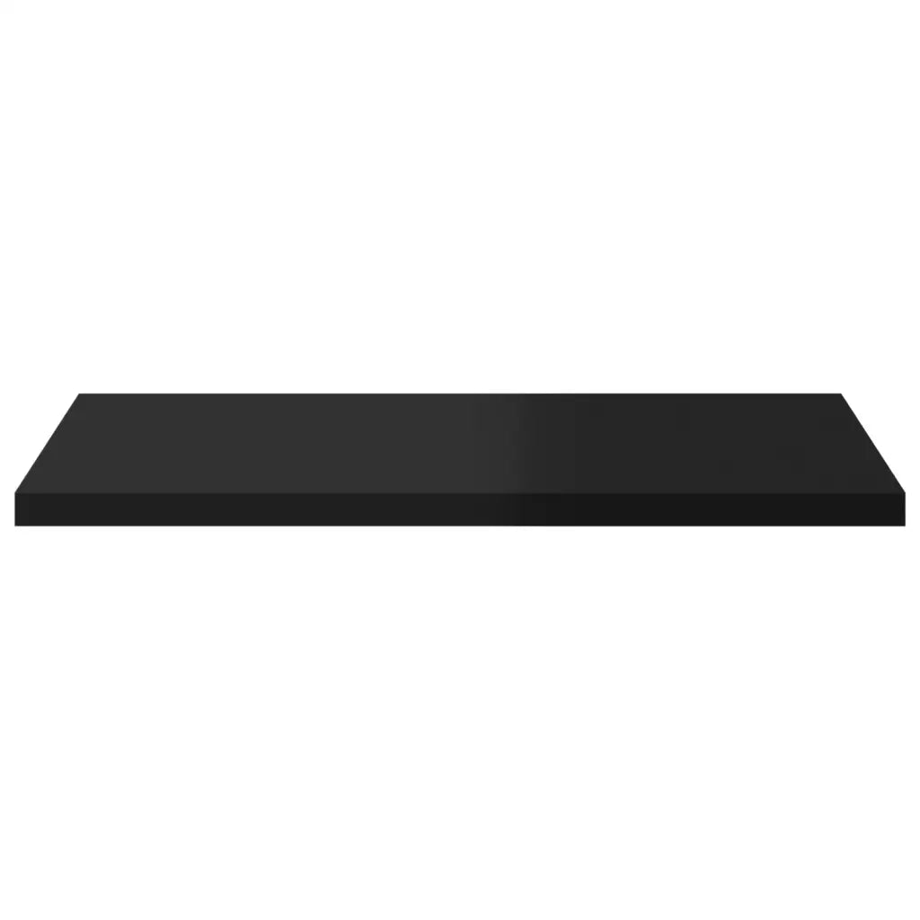 Ripiani per Libreria 8pz Nero Lucido 40x40x1,5cm Multistrato 805183