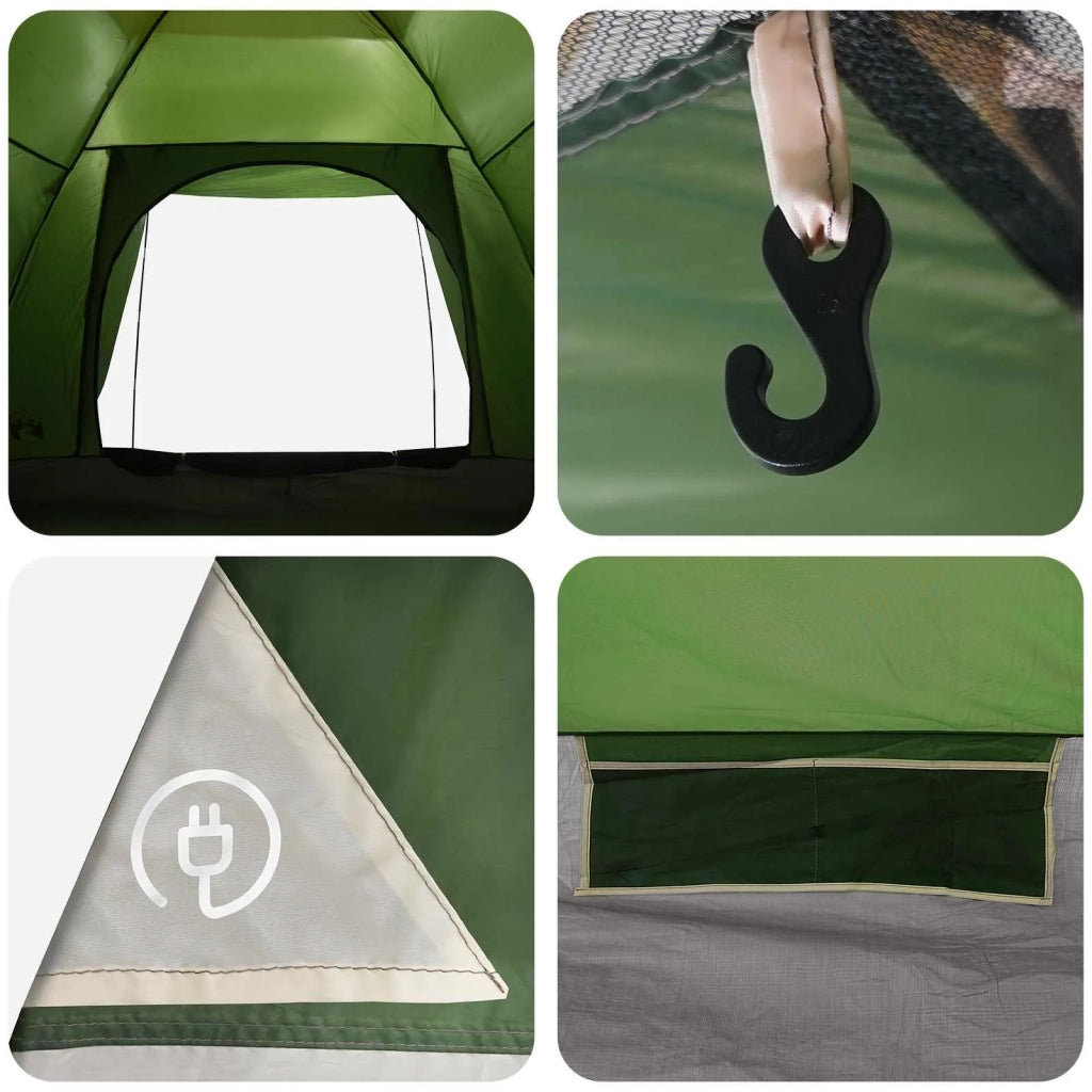 Tenda da campeggio Verde 4 persone Poliestere e Acciaio 42028647