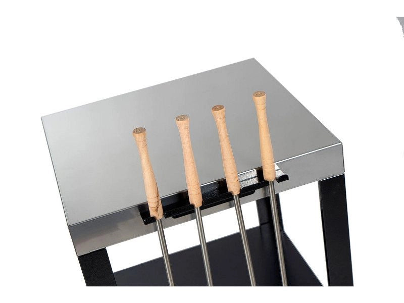 Carrelli e supporti multiuso con piano in acciaio inox Rossofuoco - Prolunga per carrello cucina multiuso modulare