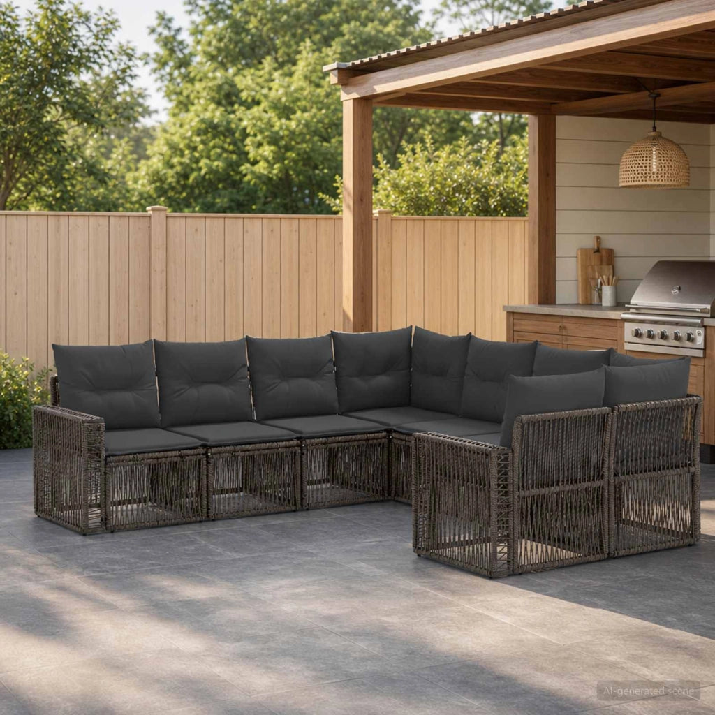 Set Divano da Giardino 8 pz 8-Numero di posti 3435317