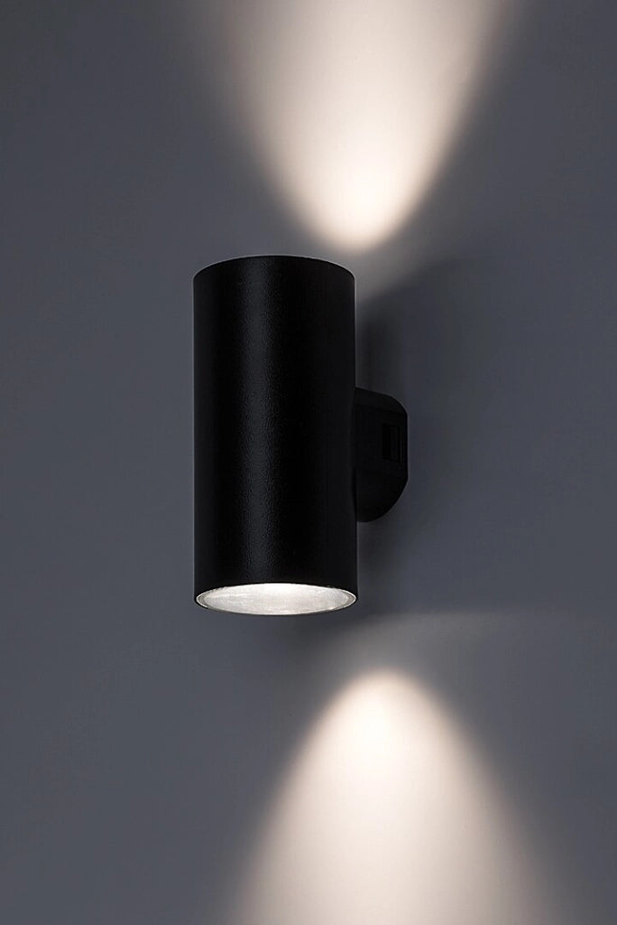Applique esterna nera cilindrica 18W CCT IP65 Rabalux