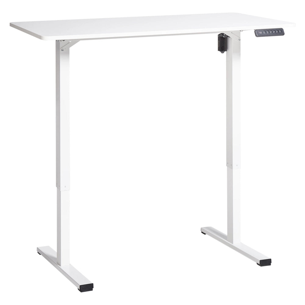 Scrivania elettrica regolabile bianco 120 x 60 cm stile moderno