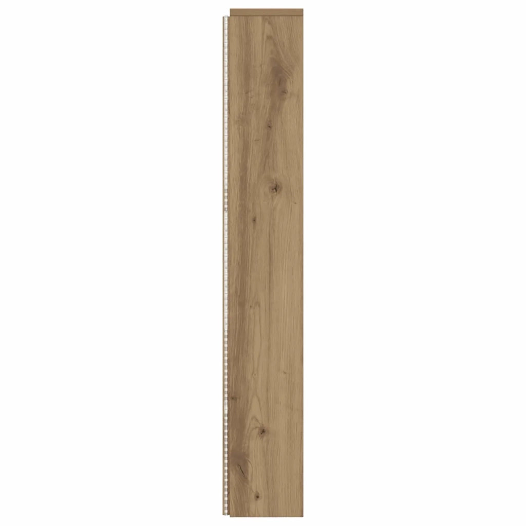 Testiera | Testata con Mobile e LED Rovere Artigianale Legno multistrato