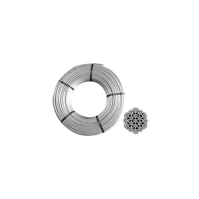 FUNE ZINCATA COMMERCIALE Ø 5 mm - rotolo 25 mt