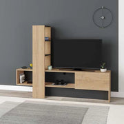 Mobile porta Tv Troya con anta a ribalta 180 cm colore rovere antracite