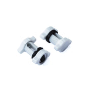 Morsetto per cavi "Block Fix" in nylon bianco 2 pz.