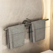 Raccordo per asciugamani, stang per asciugamani, supporto per asciugamani molto semplice, raccordo per asciugamani e stang per asciugamani - adatto per bagno e cucina - altezza 50CM