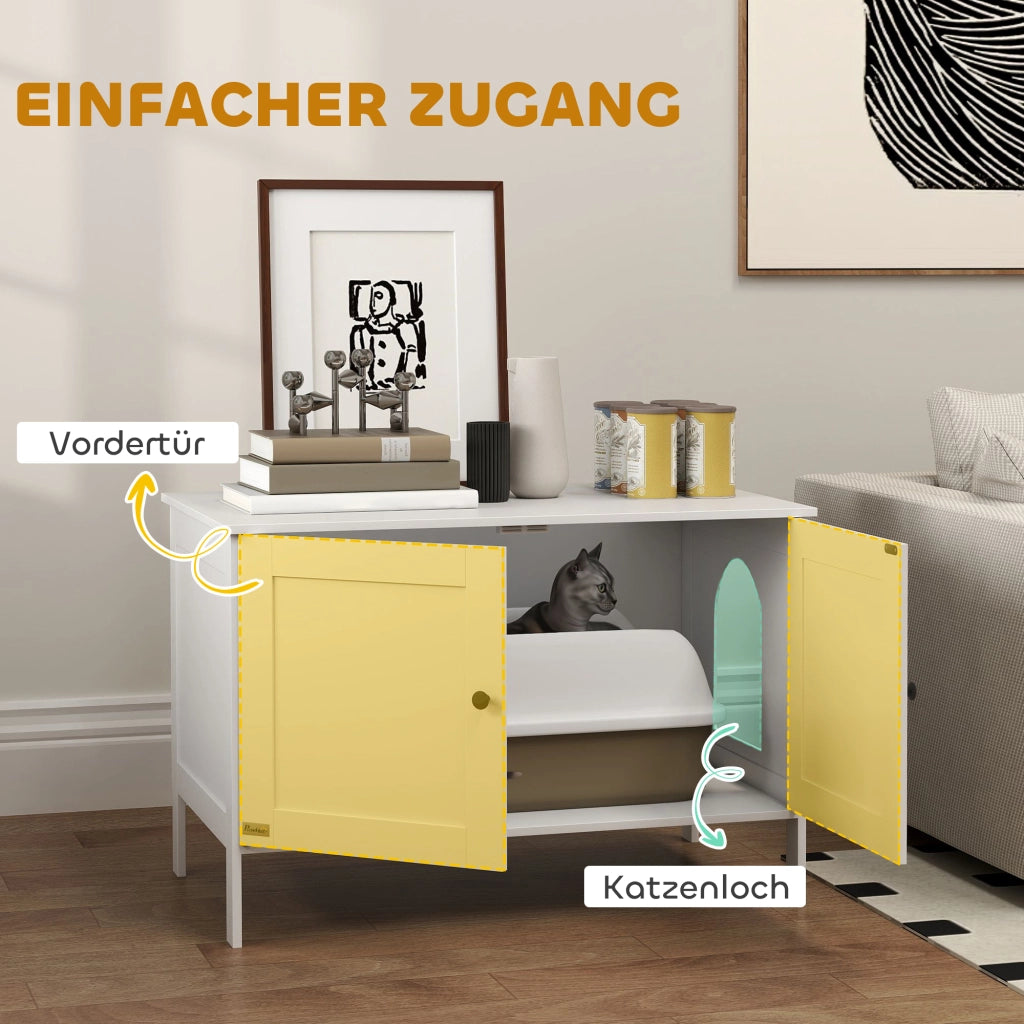 Armadio per Lettiera ¨C Zephmum ¨C Bianco 80x51x54 cm