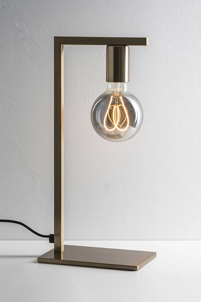 TWIN Sospensione design moderno in metallo, colore Nero e Ottone satinato, attacco E27, IP20, 75W - Rossini Group