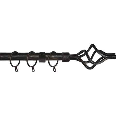 SCORRITENDA A STRAPPO 'TWIST' 120/210 cm - Nero/Oro