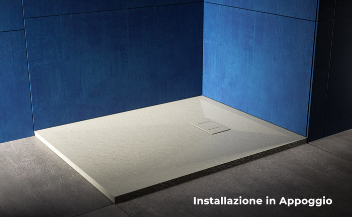 Piatto Doccia 70x140 cm Effetto Pietra Stone Tortora